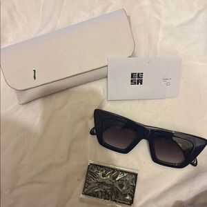 Elisa Johnson Navy Sunglasses